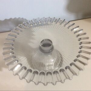 TAG Glass Cake Stand Dessert Display Wave *STAIN
